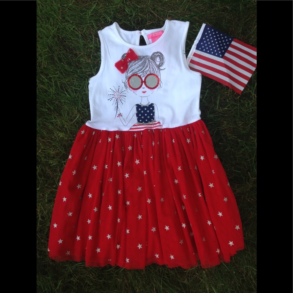 NWT Toddler Girls Labor Day Dress. Size 3T.